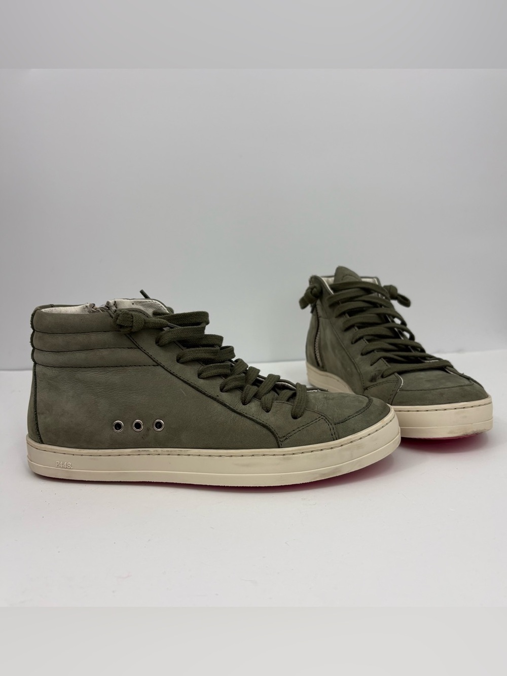 P448 Nubuck Skate High Top Sneaker‎ in Green Women’s Size 37/7